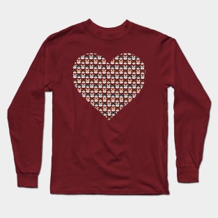 Hipster Corgi Love Long Sleeve T-Shirt